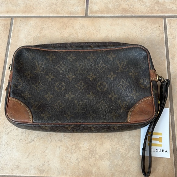 Authentic Louis Vuitton Clutch Wristlet Cosmetics Pouch Bag Monogram - Picture 2 of 10